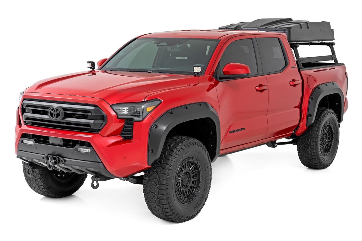 Toyota Tacoma Pocket Fender Flares - Rough Country - Riveted Style - Heritage Blue - '24-'26